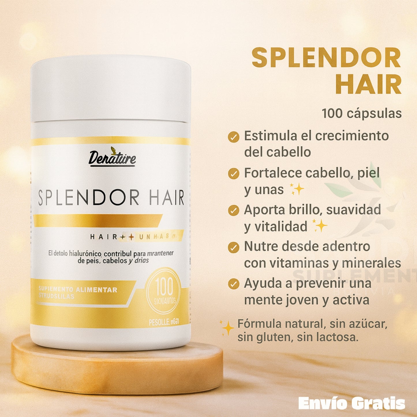 Splendor Hair – Cabello Fuerte, Largo y Radiante