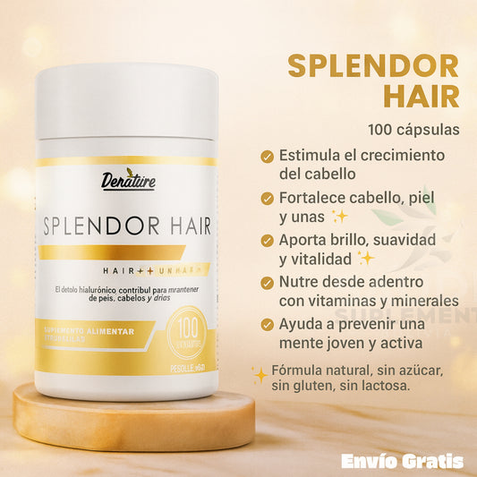 Splendor Hair – Cabello Fuerte, Largo y Radiante