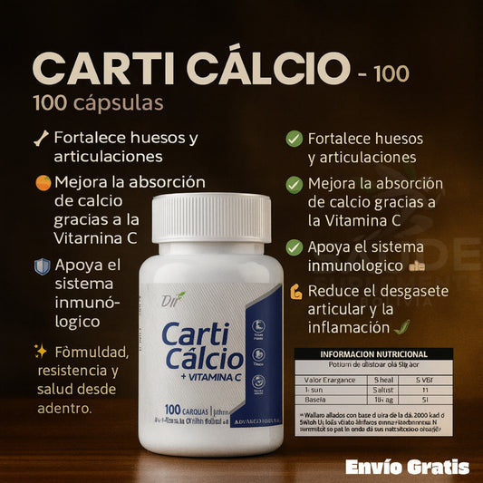 Carti Calcio – Huesos Fuertes, Articulaciones Sanas
