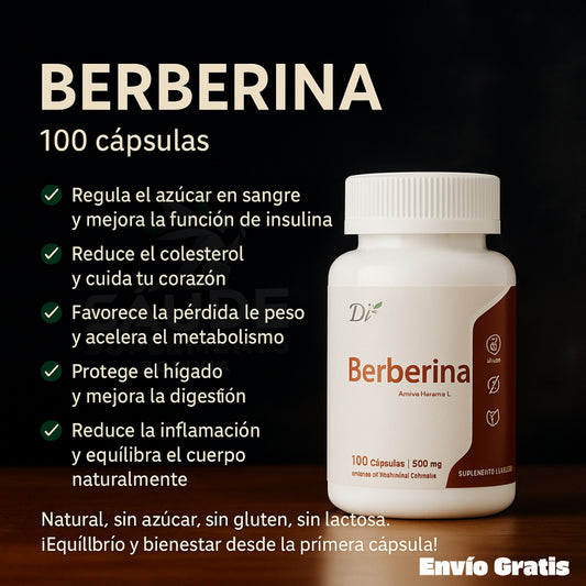 Berberina – Control Natural del Azúcar y Metabolismo Activo