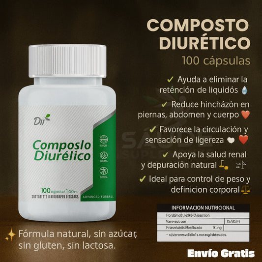 Composto Diurético – Limpieza, Ligereza y Bienestar Natural